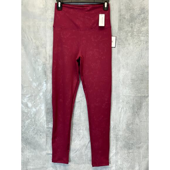 LAUNDRY By Shelli Segal Berry Printed High-Waist Stretch Pull-On Active Leggings - Picture 1 of 9